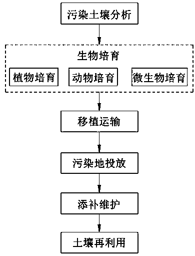 Bioremediation process for soil contaminated by landfill leachate