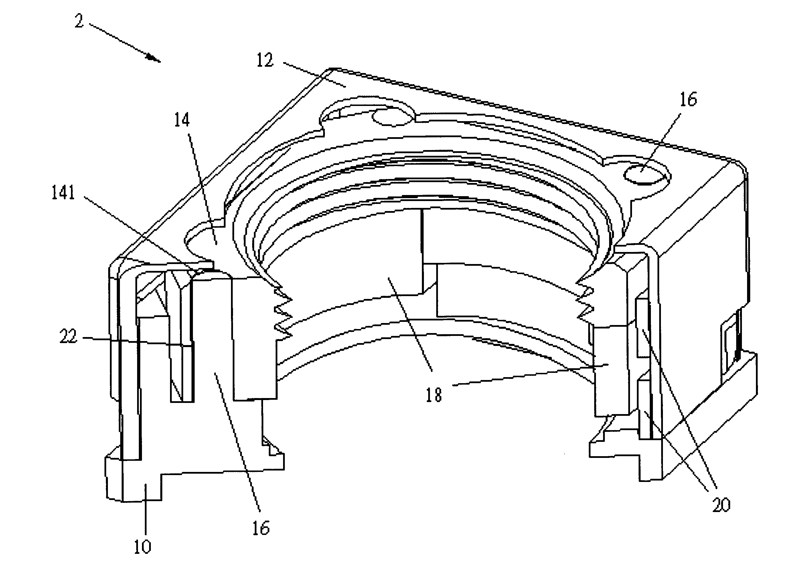 Low power voice coil motor with a guiding magnet shell