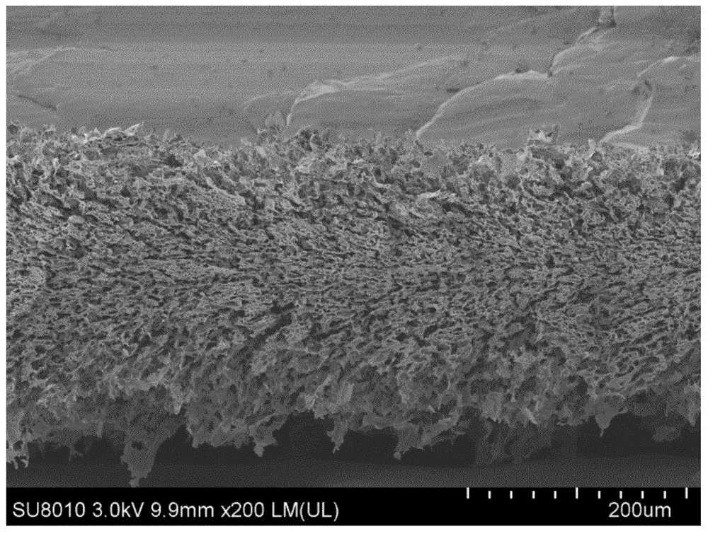 A kind of non-layered cross-linked graphene oxide film and its preparation method and application