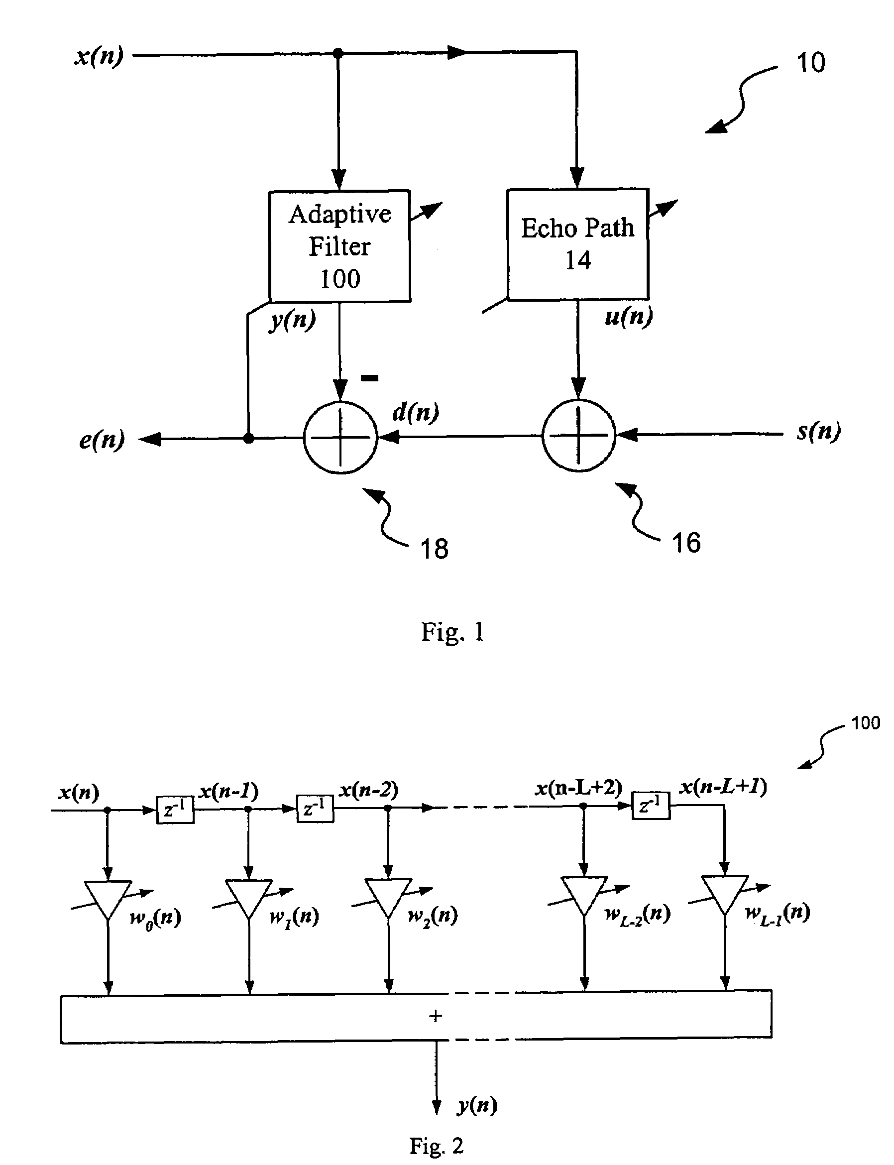 Adaptive filtering using fast affine projection adaptation