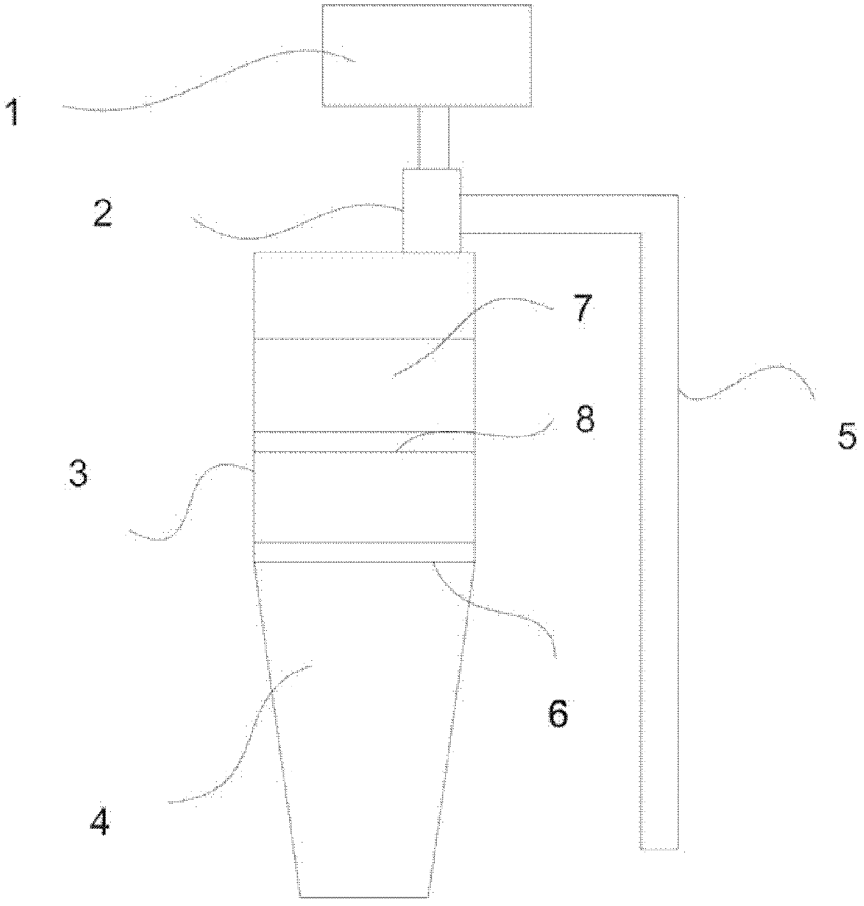 Plastic particle loading machine capable of automatically weighing and discharging