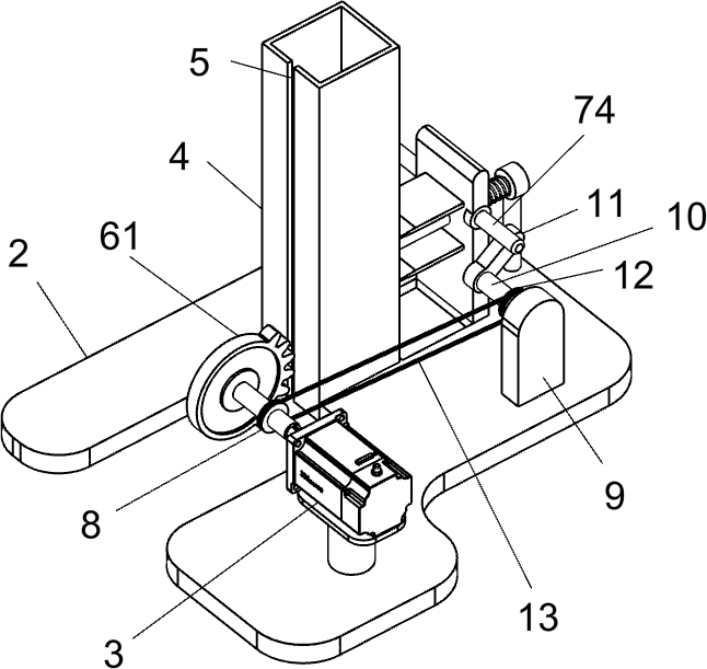 A three-segment equal-cutting device for sea fish cutting