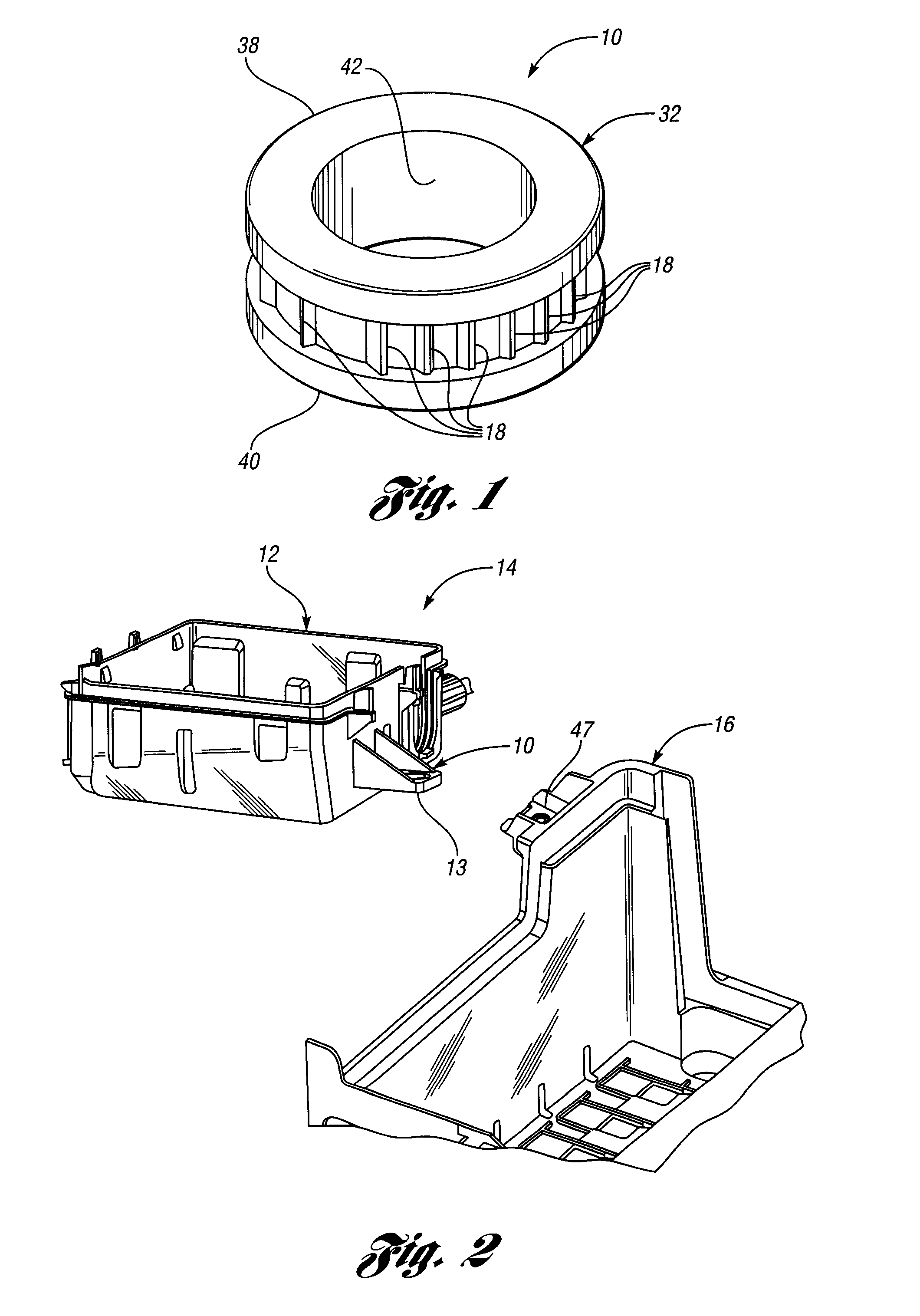 Insert, plastic part assembly utilizing same and die-casting mold for making the insert