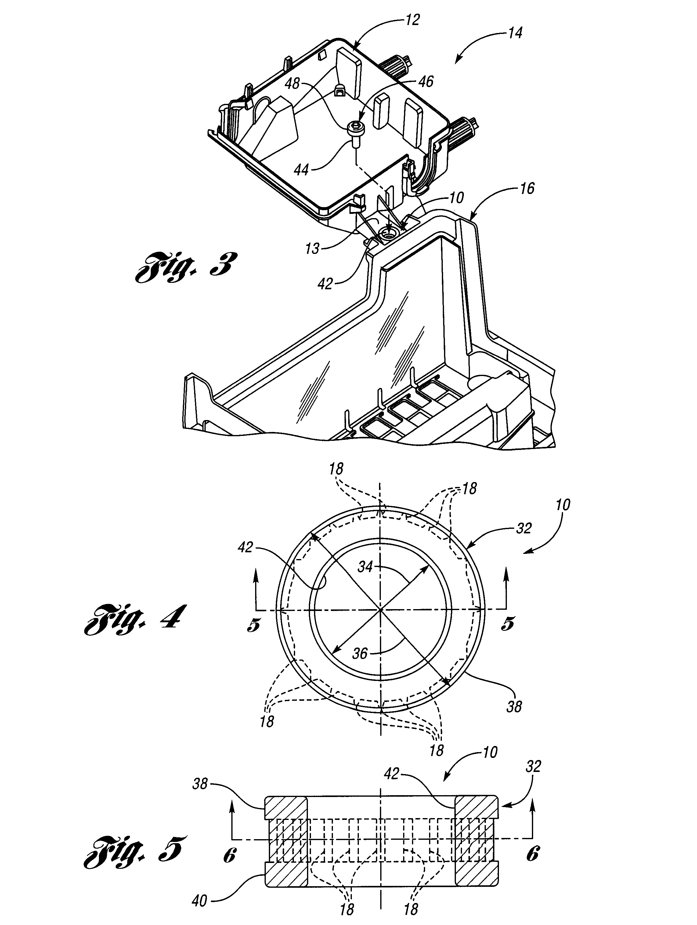 Insert, plastic part assembly utilizing same and die-casting mold for making the insert