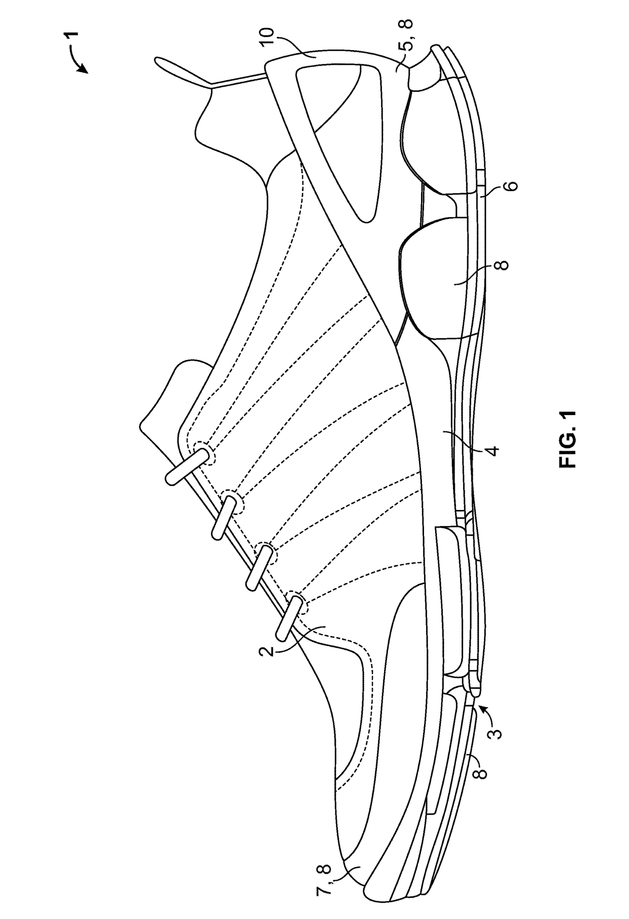 Shoe part shaping insert to be placed in a mold