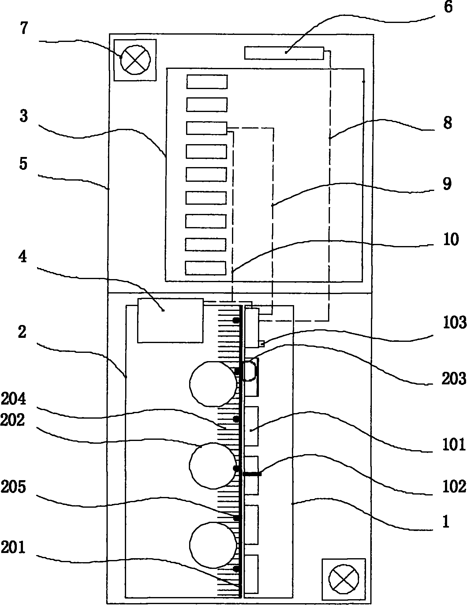 Cloud computing server system for heat dissipation, energy conservation and safe data storage