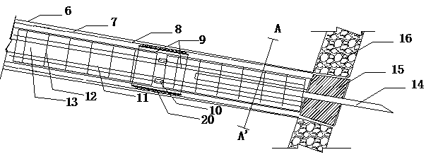 Core-pulling type horizontal sand well used for deep-seated landslide drainage