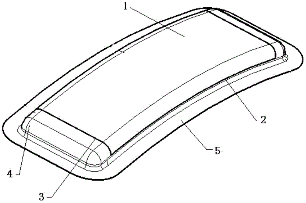 Bulging draw forming method for variable-camber half flat tube part