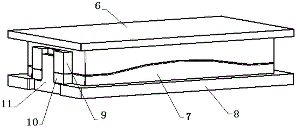 Bulging draw forming method for variable-camber half flat tube part