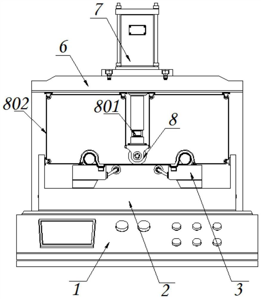 Baseband tensile strength detection device for thermosensitive cover tape production