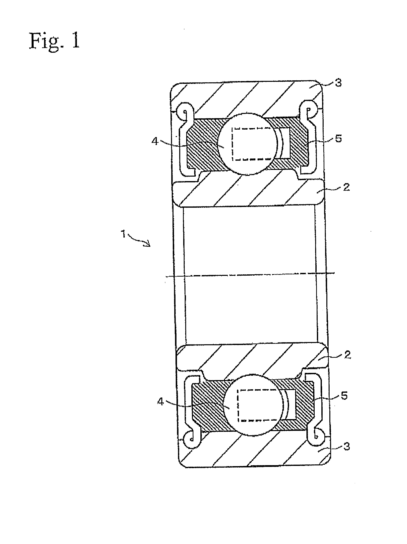 Rolling bearing for inverter-driven motor and inverter-driven motor therewith