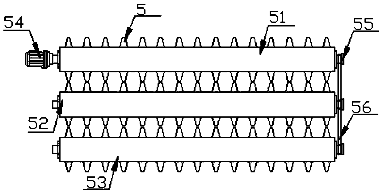 Scutching device for textile production