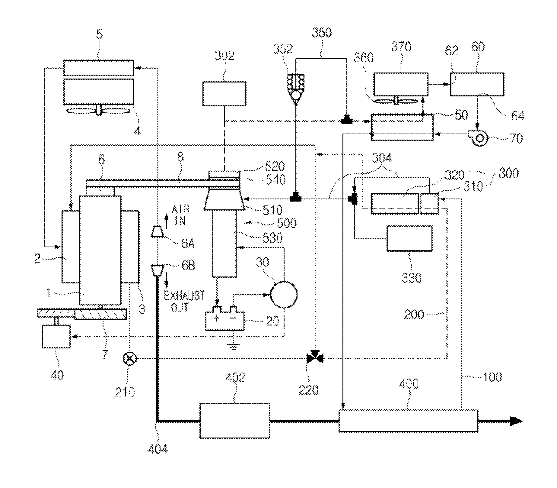 System of recycling exhaust heat from internal combustion engine