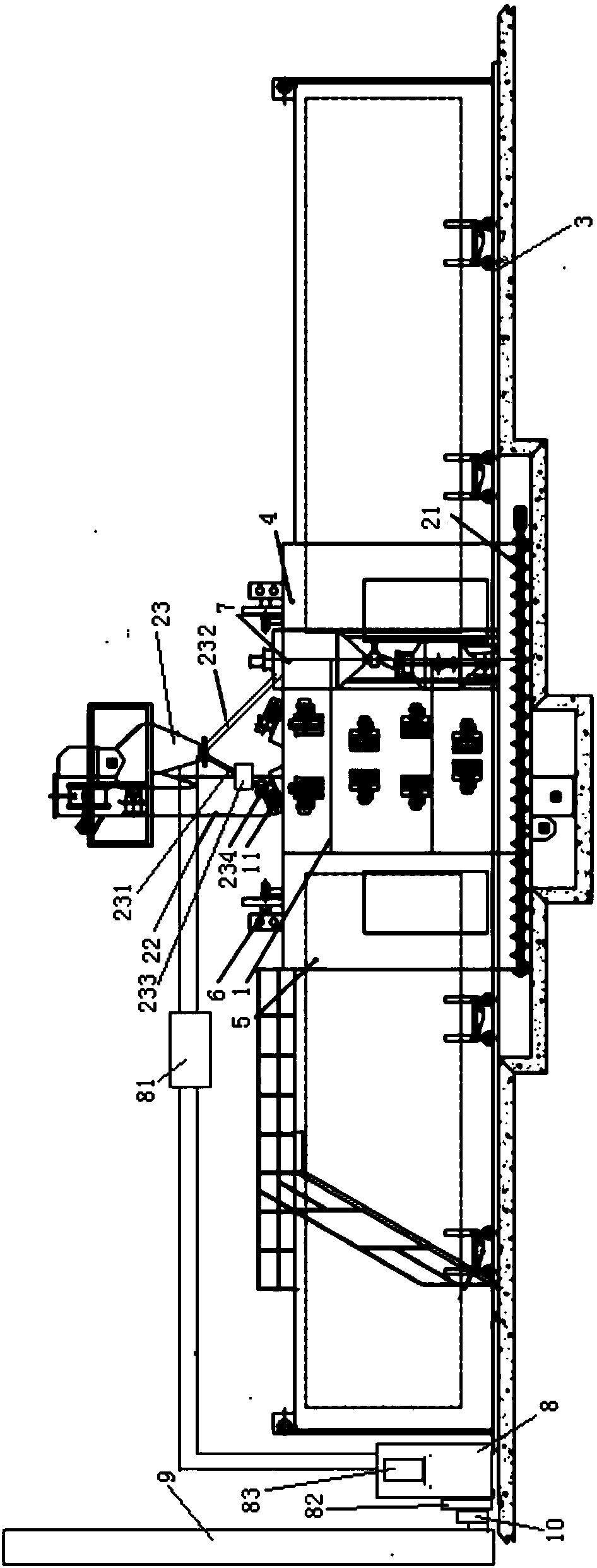 A shot blasting and sand blasting cleaning device