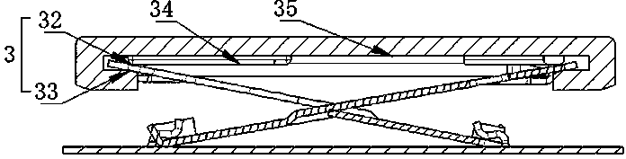 A key switch device supported by sheet metal scissor feet with elastic hook limit structure