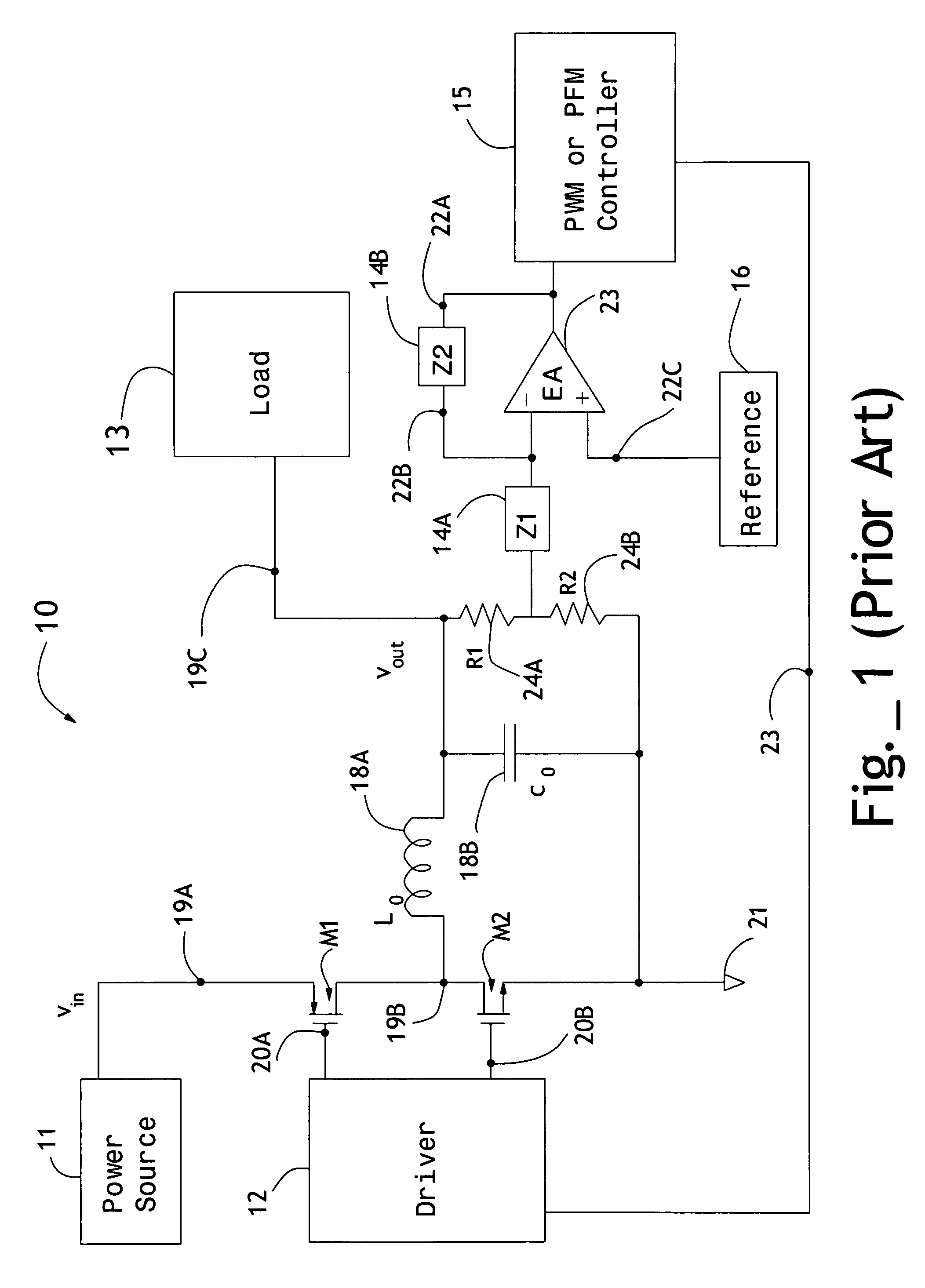 Control loop for switching power converters