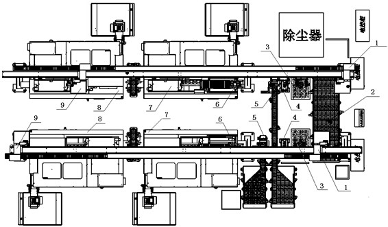 A control method for a cylinder burr sleeve production line