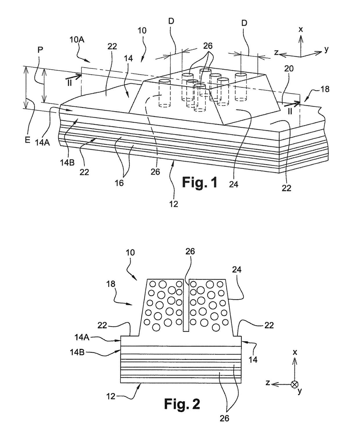 Method for producing tire having tread with foamed material and hollow tread pattern elements