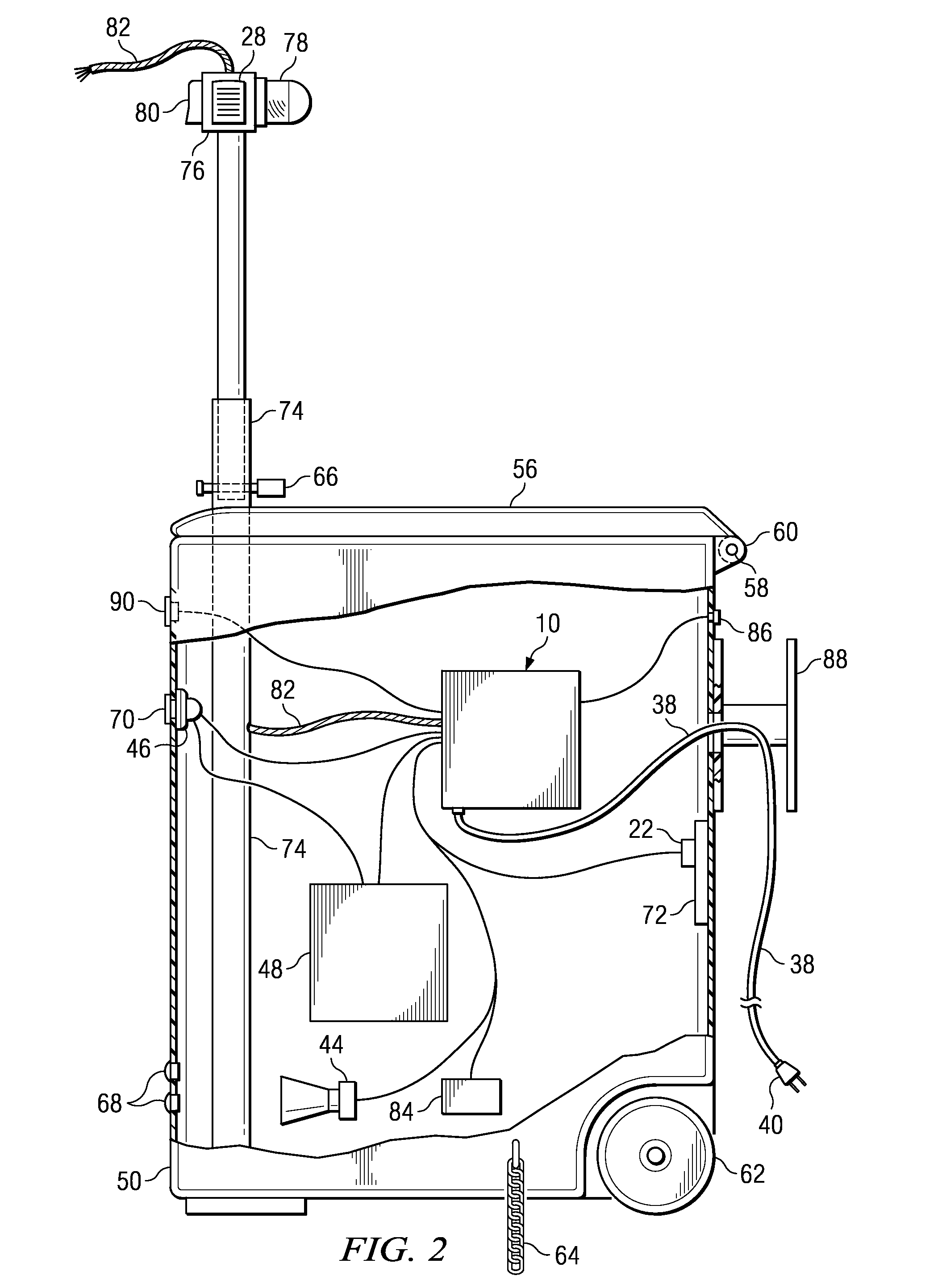 Portable deterrent alarm system