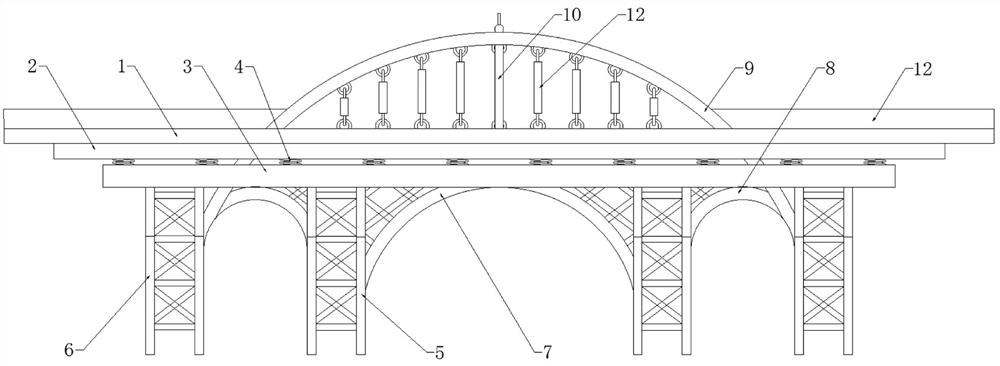 Bridge steel structure and welding method thereof