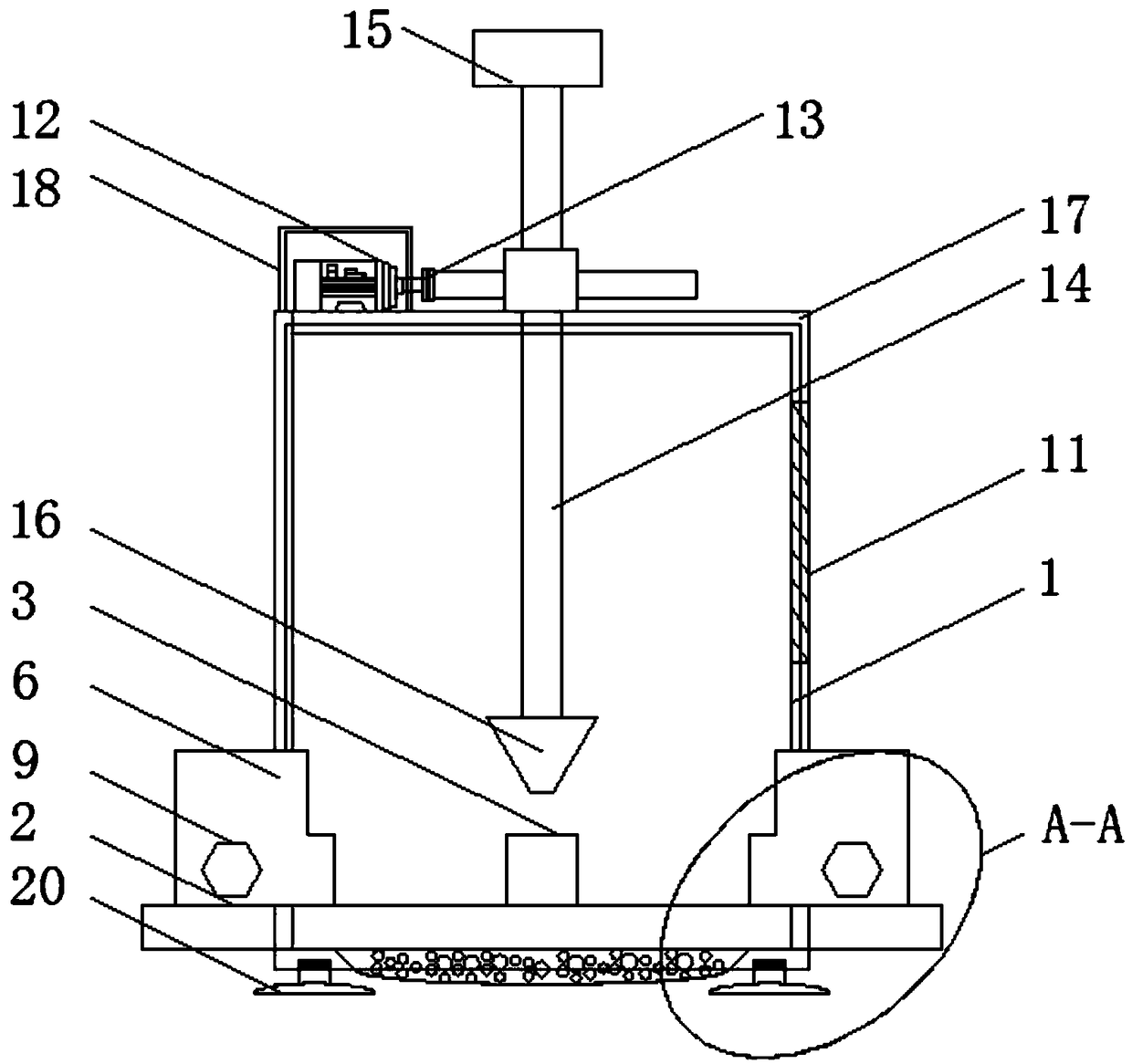 Energy-saving environmentally-friendly novel plastic processing device