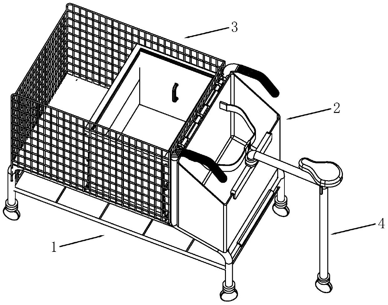 Multifunctional cart used in supermarket