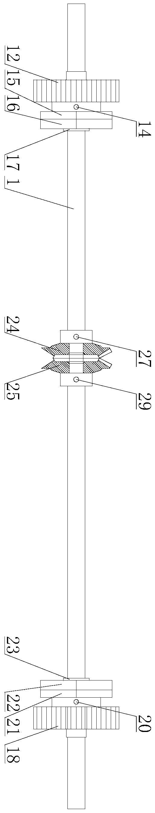 Device and method for mounting E-shaped springs of neck movement of massage chair