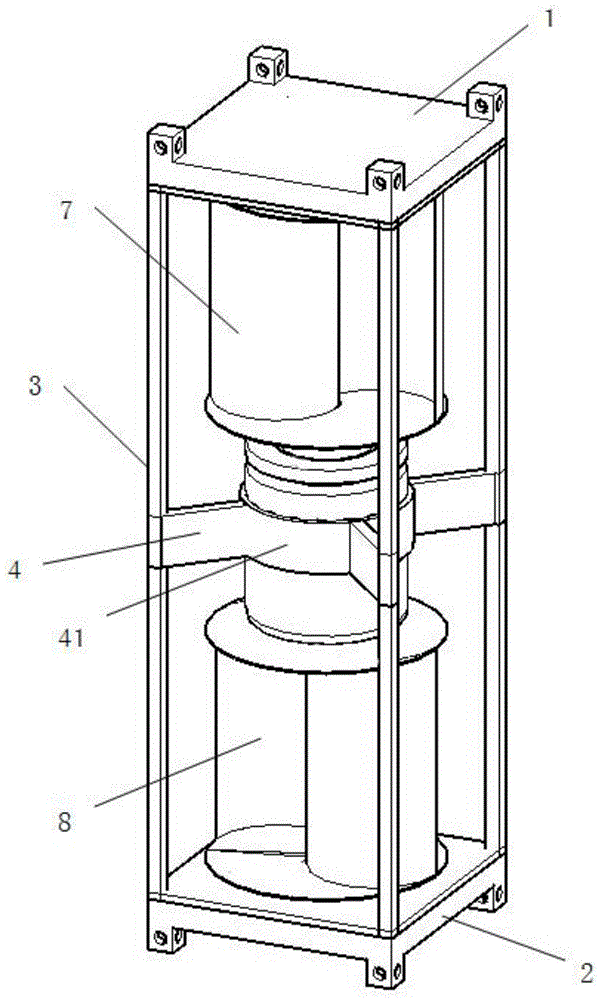 Vertical shaft tidal current energy power generating device and application thereof