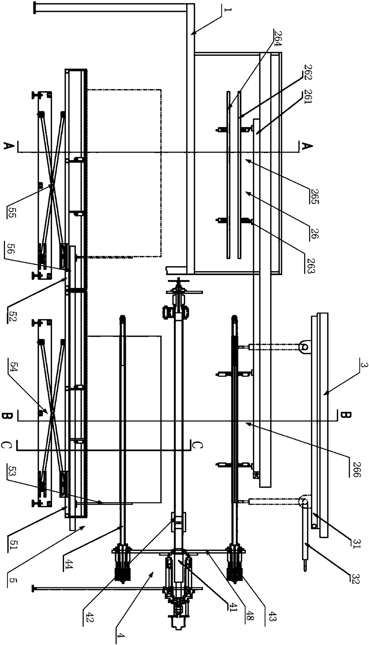 Air bubble film full-automatic winding device