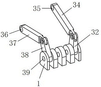 Planar three-range-of-motion loading robot with multi-unit connection rod driving function