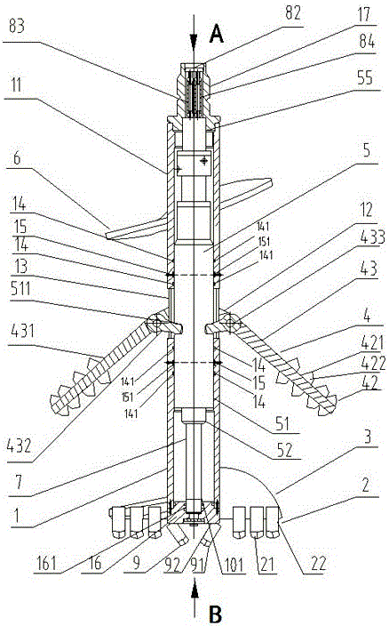 A reaming drill bit