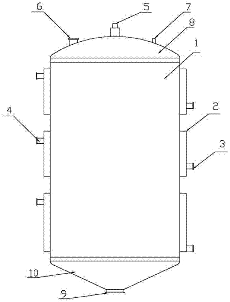 Multistage jacketed chlorinated paraffin reaction tower