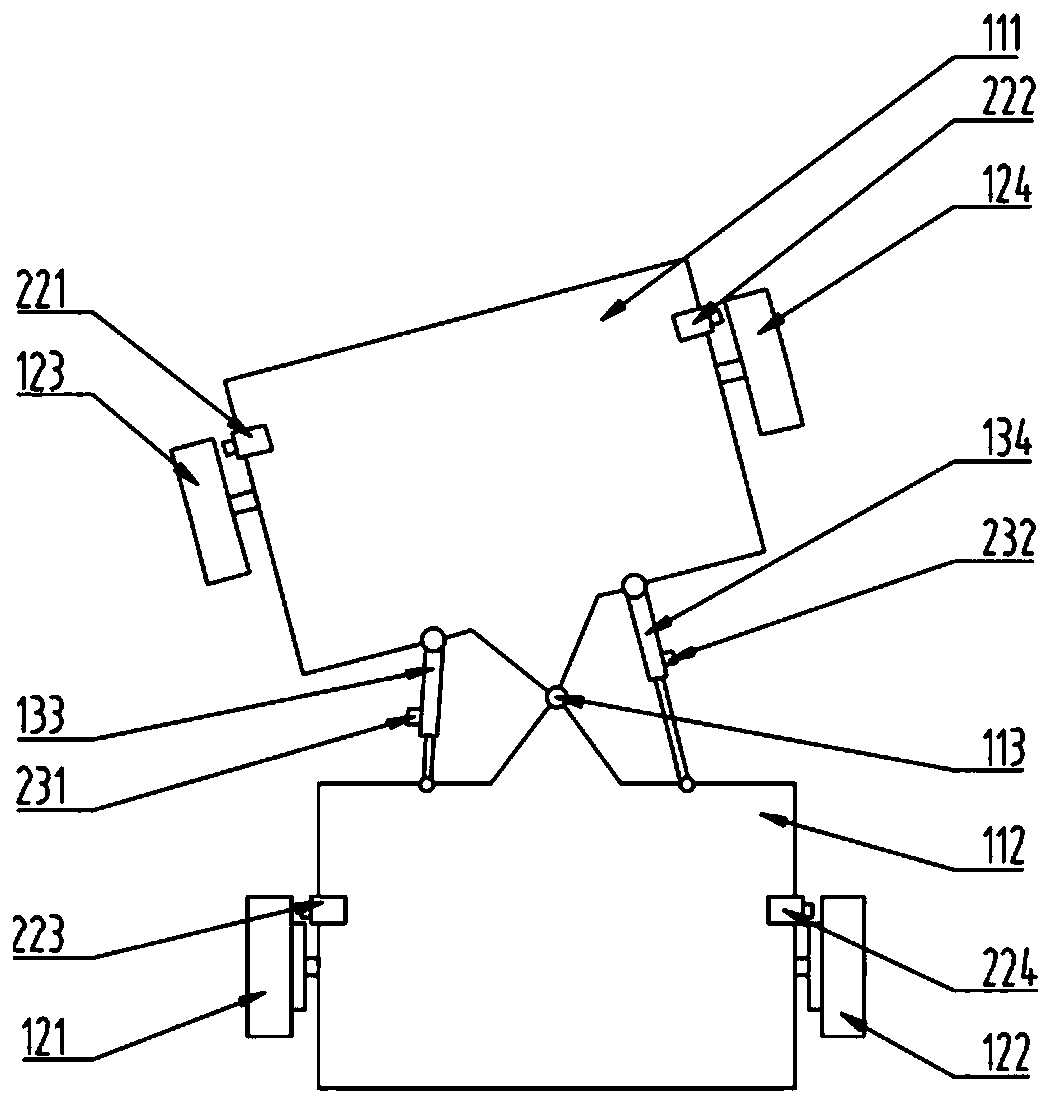 Differential cooperative steering system and control method for articulated steering vehicle with single-axis independent drive