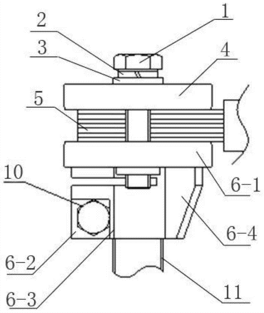 A casting special-shaped crimping clamp