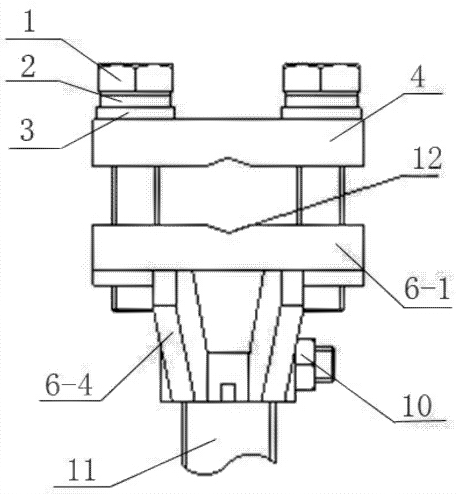 A casting special-shaped crimping clamp