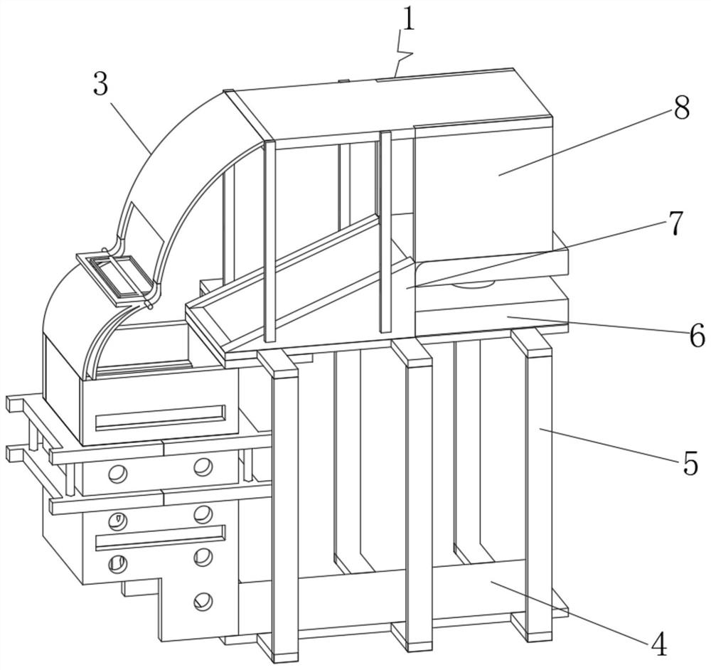 Push-pull type guide blank moving device of vertical casting machine