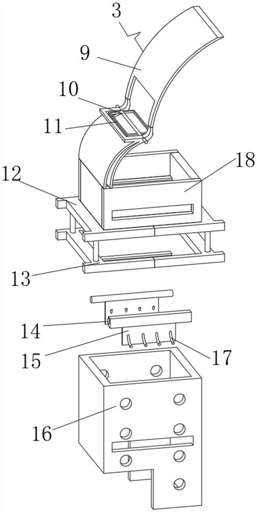 Push-pull type guide blank moving device of vertical casting machine