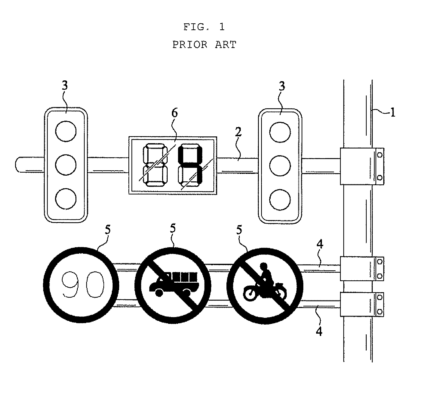 Integrated traffic signal, sign and information display device