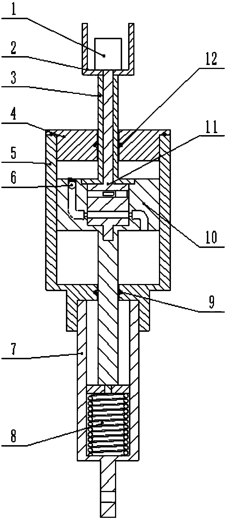 Orthogonal Flow Adjustment Damping Cylinder for Smart Knee