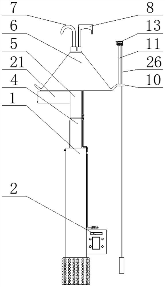 Power detection device for electrical engineering