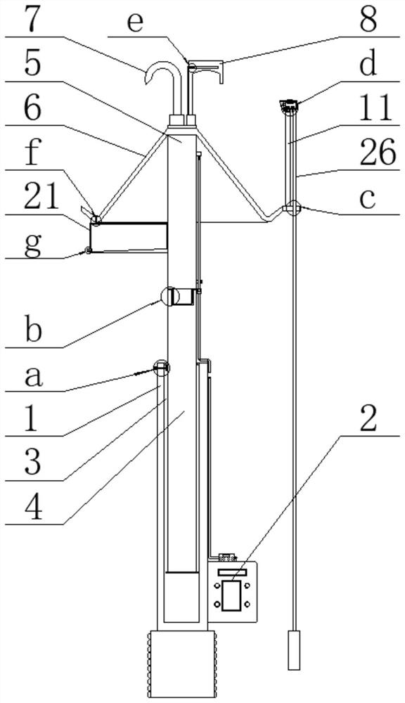 Power detection device for electrical engineering