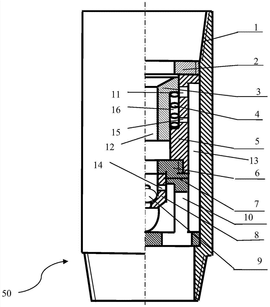 Differential pressure reciprocating cementing vibrator and method