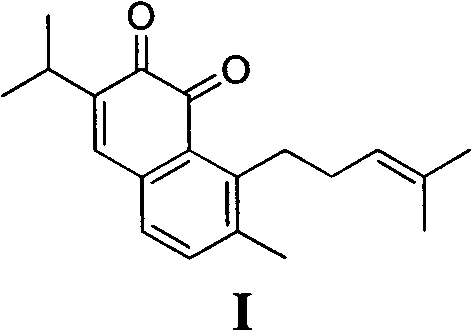 Method for synthesizing saprorthoquinone