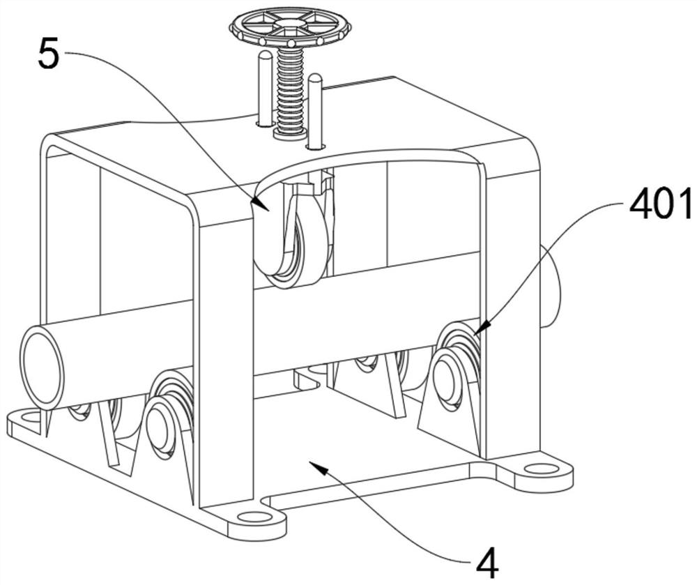 A pipe cutting device that can prevent the cutting parts from falling and automatically collect