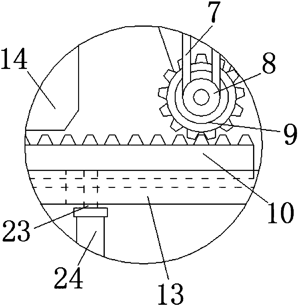 Irrigation device for mine water based on ecological restoration use