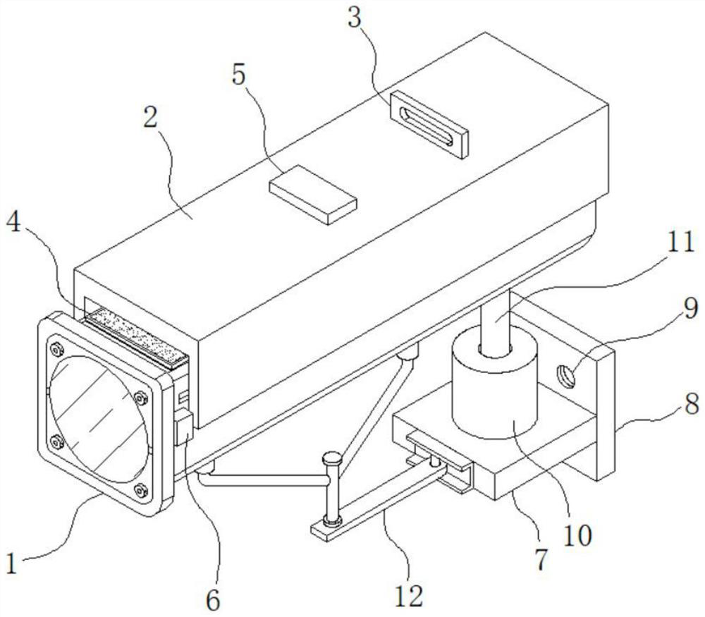 Angle-adjustable heat dissipation dustproof monitor