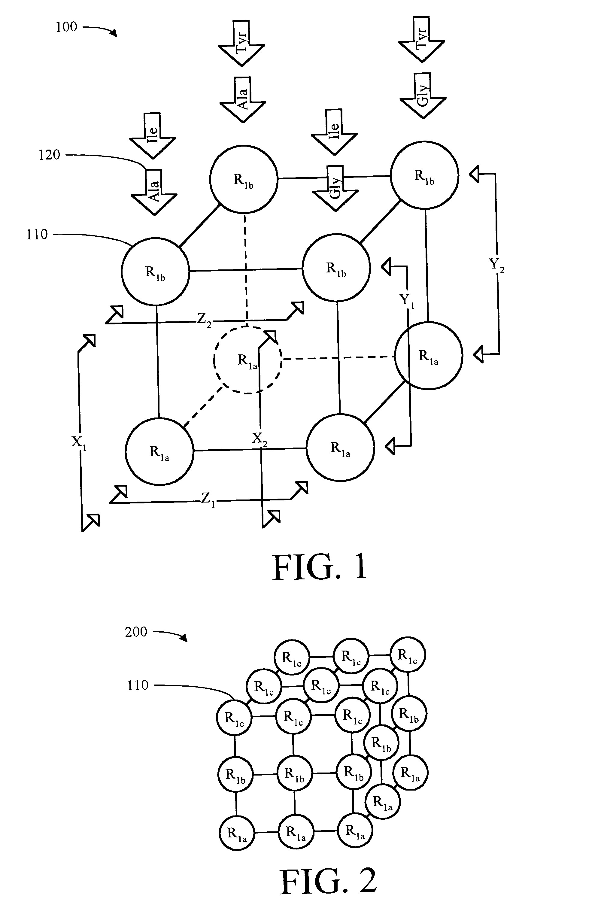 Three-dimensional array of supports for solid-phase parallel synthesis and method of use