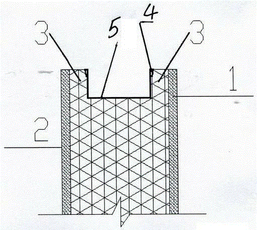 A cold and hot broken bridge structure with sloping roof and wall panels