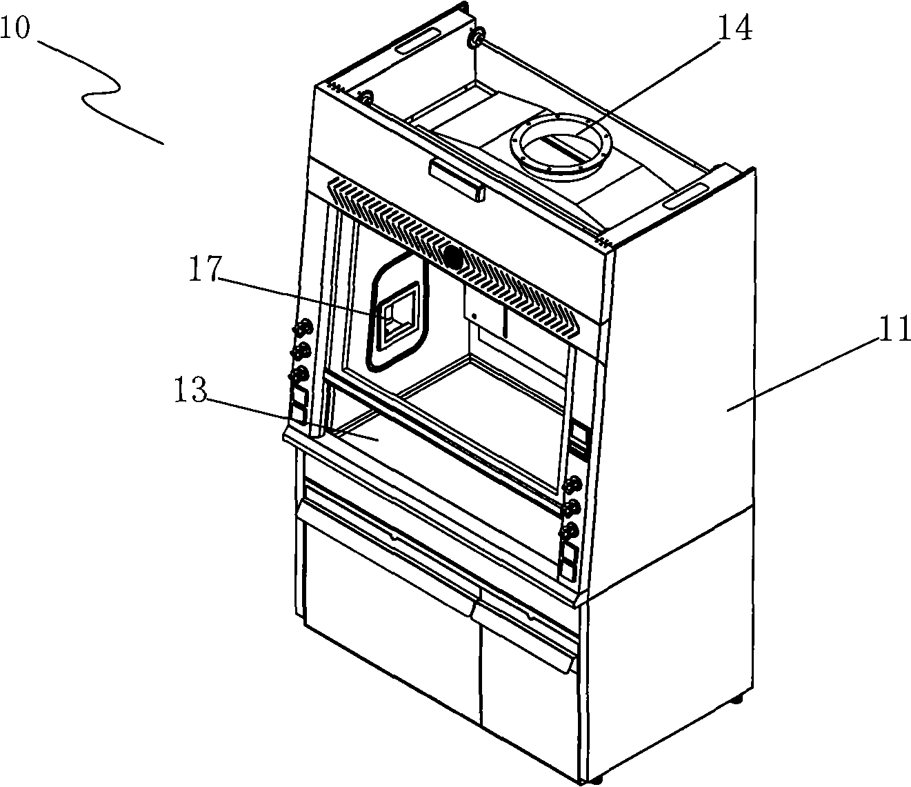 Intelligent toxin-expelling cabinet