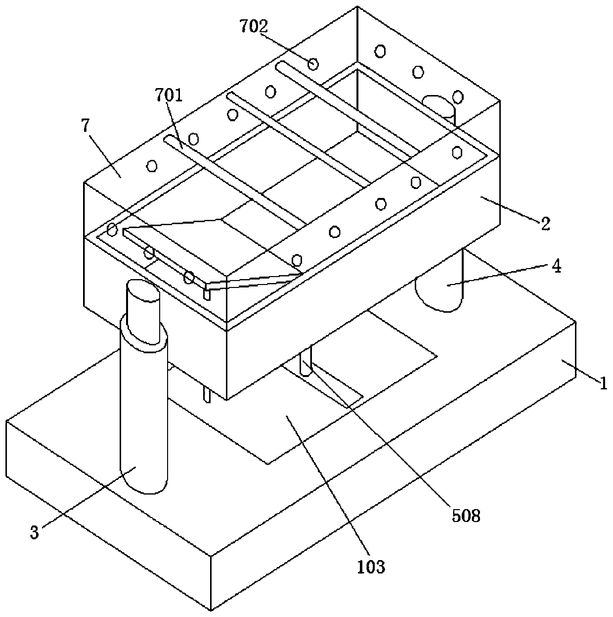 A liftable and reversible baby nursing bed